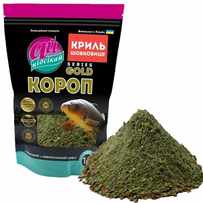 Прикормка Ай підсікай Gold Короп Криль шовковиця 1000 г